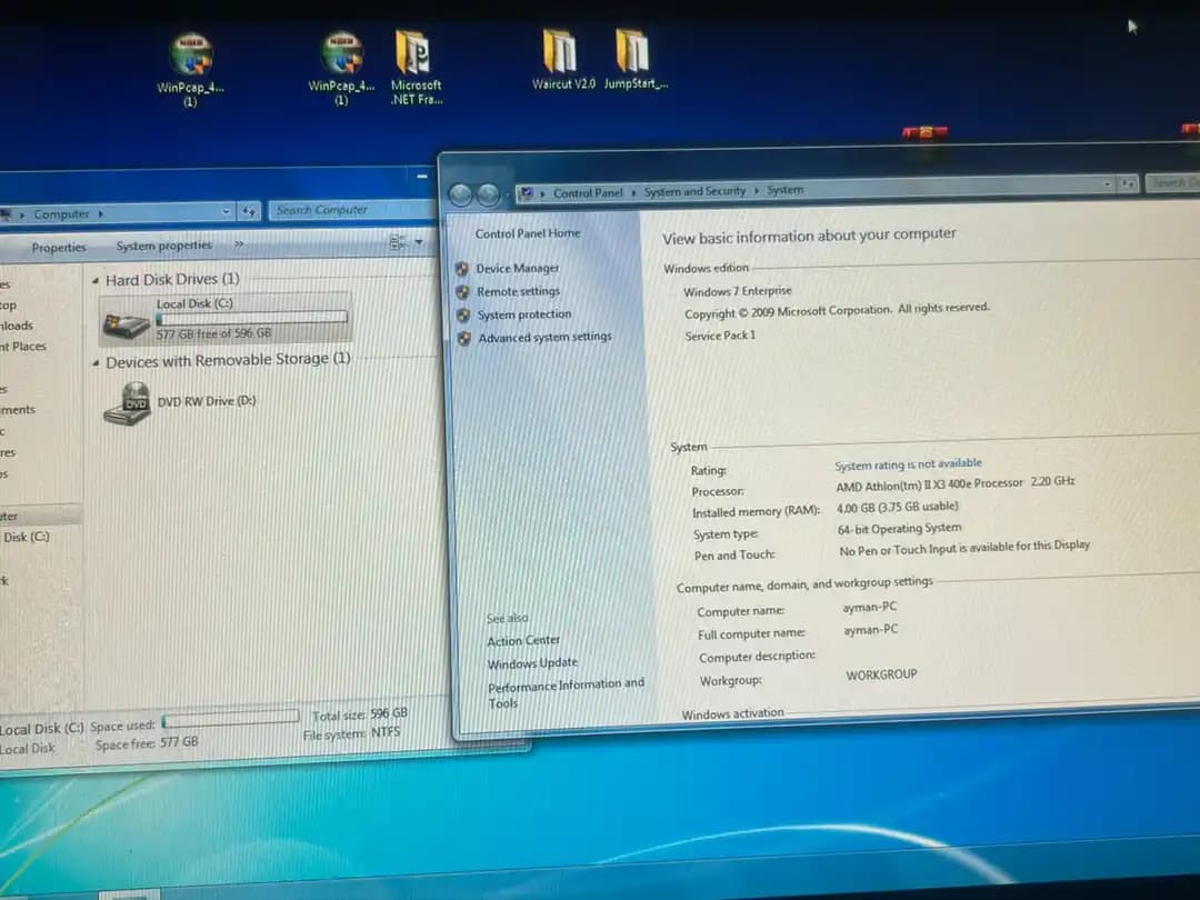 Pc HP touchsmart